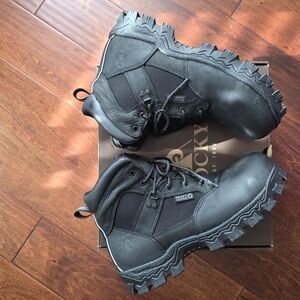 Rocky Men's Black Waterproof Protective Toe Anti Slip Boots